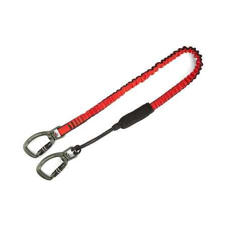 Gripps Bungee Tether Dual Carabiner Dual-Action, 15lbs H01073D